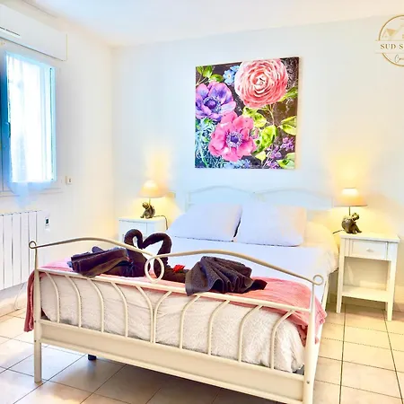 Les Lauriers -3 Chambres, Climatisation, Terrasse, Jardin, Bbq & Plancha- Sudsejourconciergerie * Elne