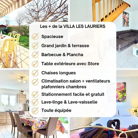 Feriehus Les Lauriers -3 Chambres, Climatisation, Terrasse, Jardin, Bbq & Plancha- Sudsejourconciergerie Elne