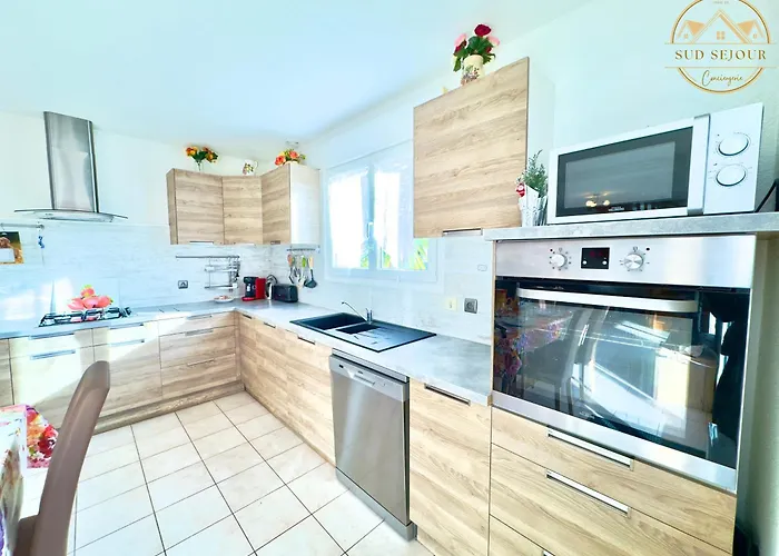 Les Lauriers -3 Chambres, Climatisation, Terrasse, Jardin, Bbq & Plancha- Sudsejourconciergerie Semesterbostad *
