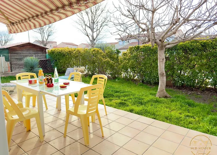 Semesterbostad Les Lauriers -3 Chambres, Climatisation, Terrasse, Jardin, Bbq & Plancha- Sudsejourconciergerie Elne