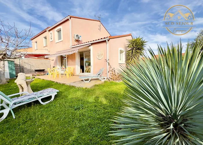 Les Lauriers -3 Chambres, Climatisation, Terrasse, Jardin, Bbq & Plancha- Sudsejourconciergerie Elne