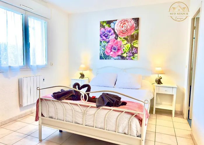 Les Lauriers -3 Chambres, Climatisation, Terrasse, Jardin, Bbq & Plancha- Sudsejourconciergerie * Elne